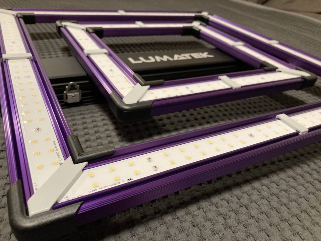 Detailansicht der Leuchtdioden und Sekundäroptik der Lumatek ATS 200W Pro