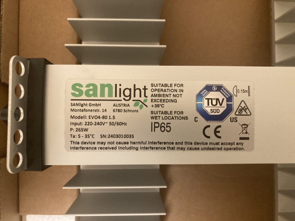 SANlight EVO 4-80 Schutzklasse IP65